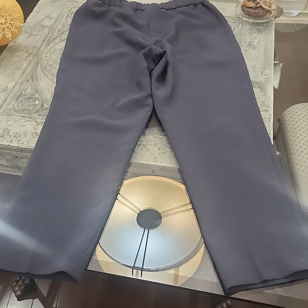 Aritzia Wilfred Darontal Gray Crepe Pull On Gray Trousers 6 - Picture 10 of 11